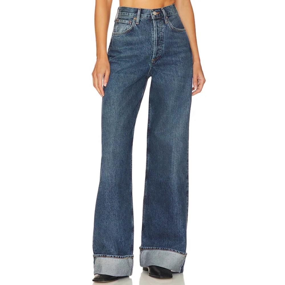 AGOLDE Dame High Rise Wide Leg Jean